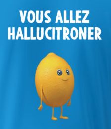 T-shirt Bleu Citron L
