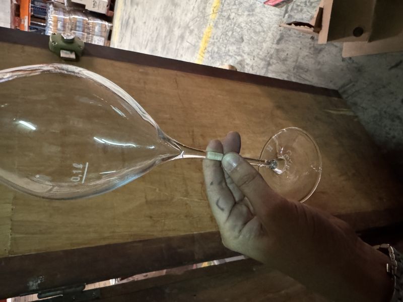 Boite de 6 VERREs A PIED TRANSPARENT 12CL